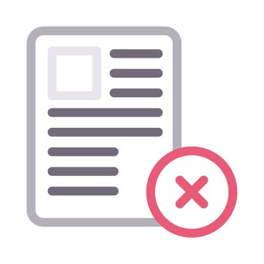 vektör renk çizgisi simgesini sil