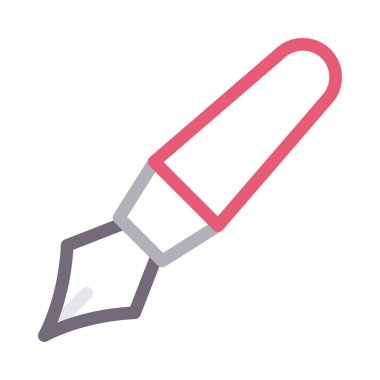 kalem vektörü renk çizgisi simgesi