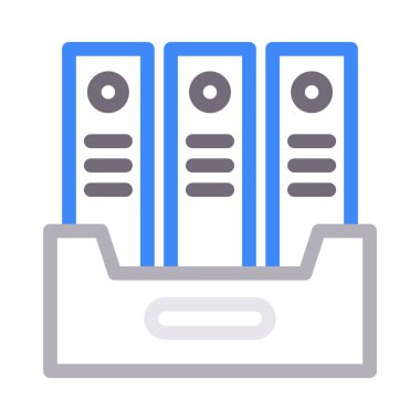 dosya vektör renk çizgisi simgesi