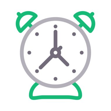 Alarm vektörü renk çizgisi simgesi