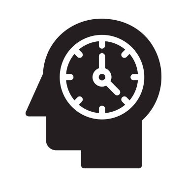 zaman vektör düz simgesi