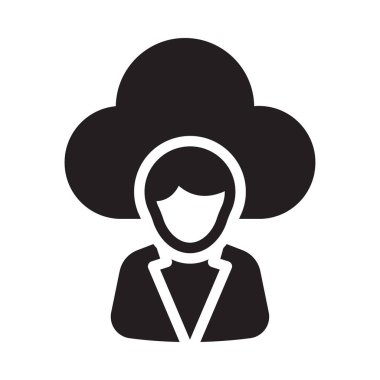 bulut vektörü düz simgesi