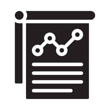 rapor vektör düz simgesi