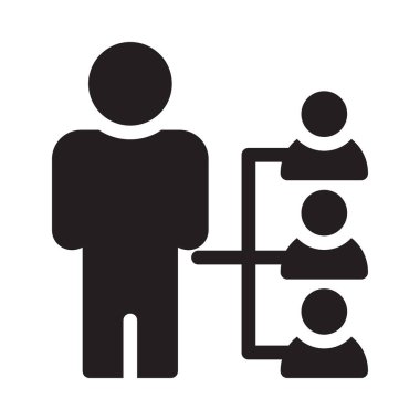 bağlantı vektörü glyph düz simgesi