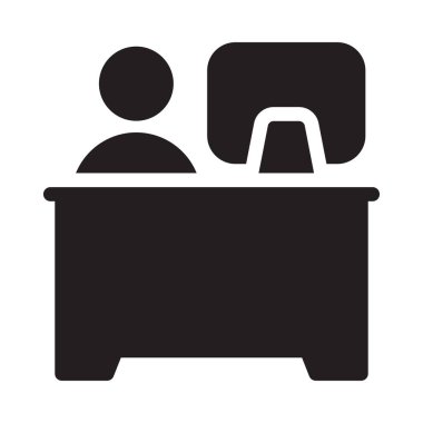 masa vektörü düz simgesi