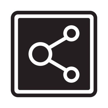 ağ vektörü düz simgesi