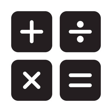 muhasebe vektörü glyph düz simgesi