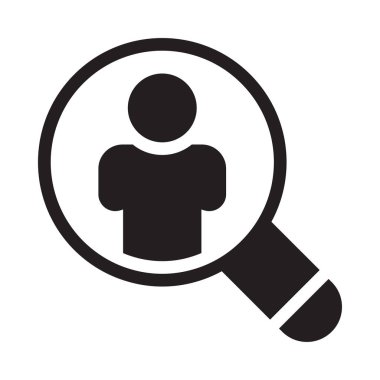 profil vektörü düz simgesi