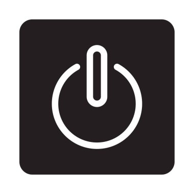 güç vektörü simgesi düz simge