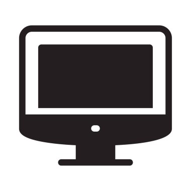 ekran vektörü düz simgesi