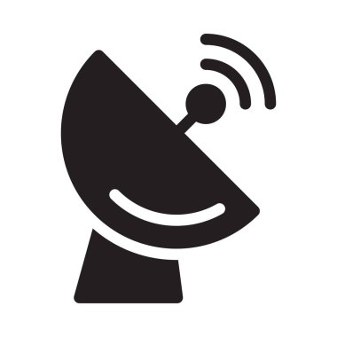 uydu vektör düz simge