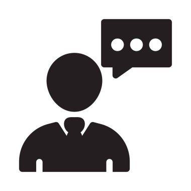 çalışanın vektör simgesi düz simge