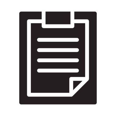 belge vektörü düz simge