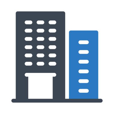 ofis vektörü renk simgesi