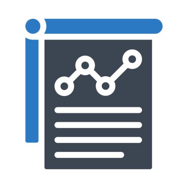 rapor vektör renk simgesi