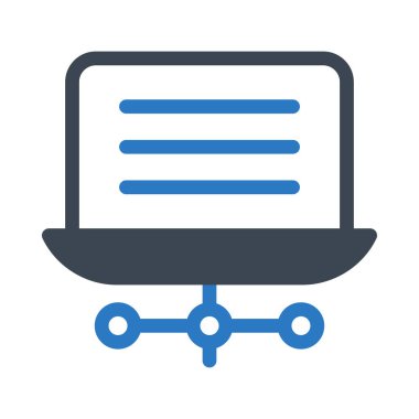 bağlantı vektörü renk simgesi