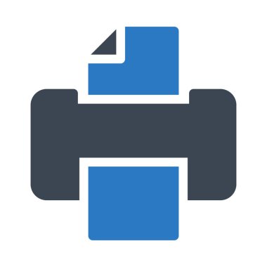 yazdırma vektörü renk simgesi