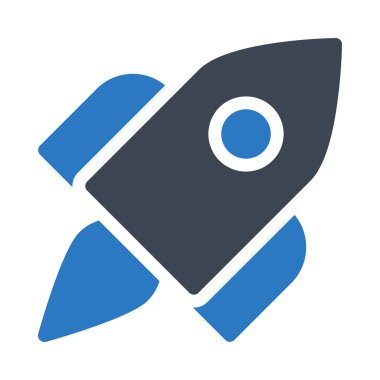 roket vektör renk simgesi