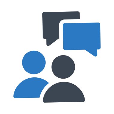 tartışma vektörü renk simgesi