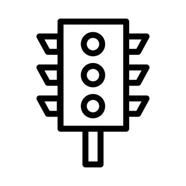 Sinyal vektörü ince çizgi simgesi