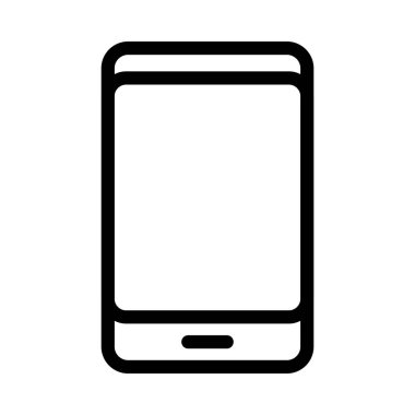 telefon vektörü ince çizgi simgesi