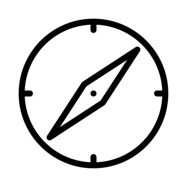 pusula vektörü ince çizgi simgesi