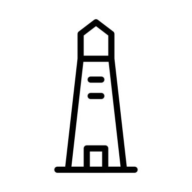 kule vektörü ince çizgi simgesi