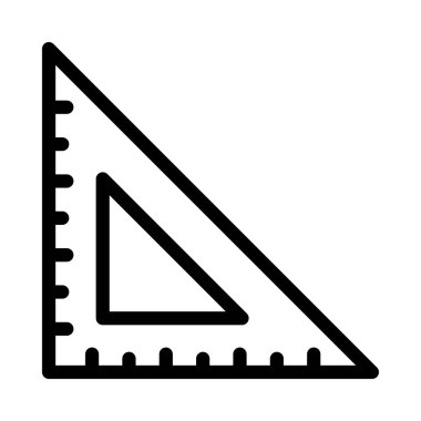 Geometri vektörü ince çizgi simgesi