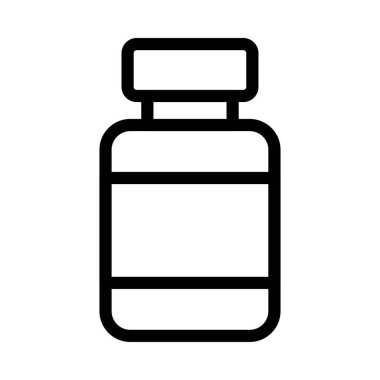 enjeksiyon vektörü ince çizgi simgesi