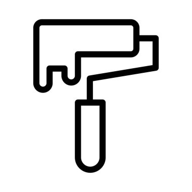 boyama vektörü ince çizgi simgesi