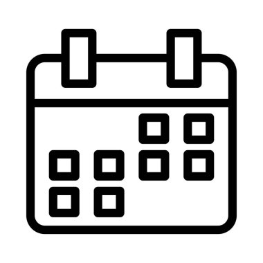 tarih vektörü ince çizgi simgesi