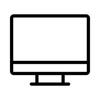 ekran vektörü ince çizgi simgesi