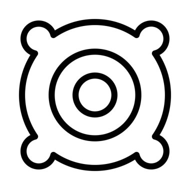 hoparlör vektörü ince çizgi simgesi