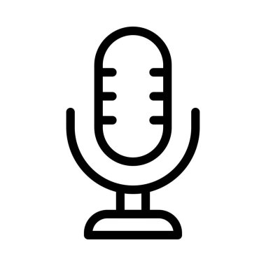 hoparlör vektörü ince çizgi simgesi