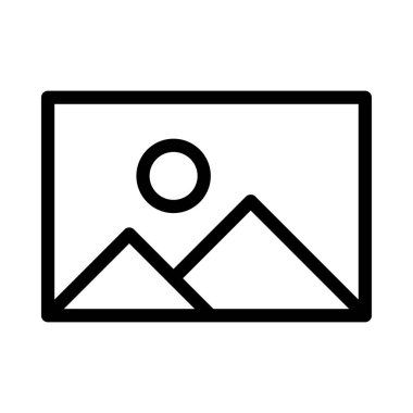 fotoğraf vektörü ince çizgi simgesi