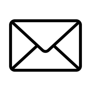 mesaj vektörü ince çizgi simgesi