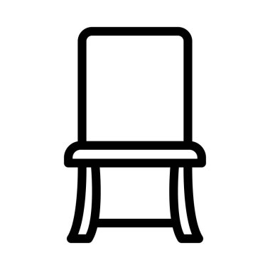 koltuk vektörü ince çizgi simgesi