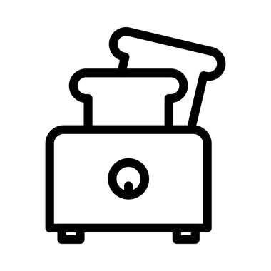 ekmek vektörü ince çizgi simgesi