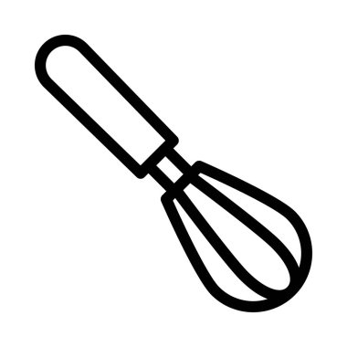 Karıştırıcı vektörü ince çizgi simgesi