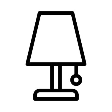 ışık vektörü ince çizgi simgesi