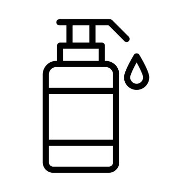 sabun vektörü ince çizgi simgesi