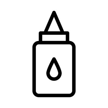 sakız vektörü ince çizgi simgesi