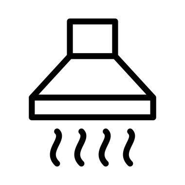 Cooker vektörü ince çizgi simgesi