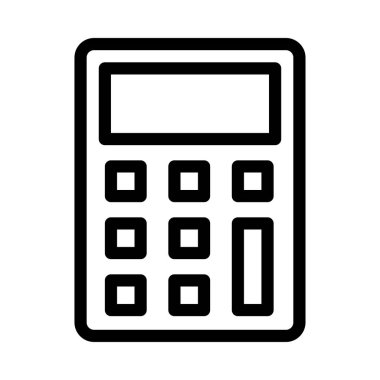 muhasebe vektörü ince çizgi simgesi