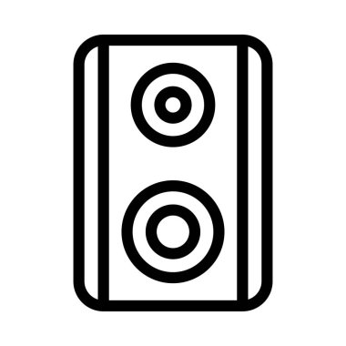 hoparlör vektörü ince çizgi simgesi