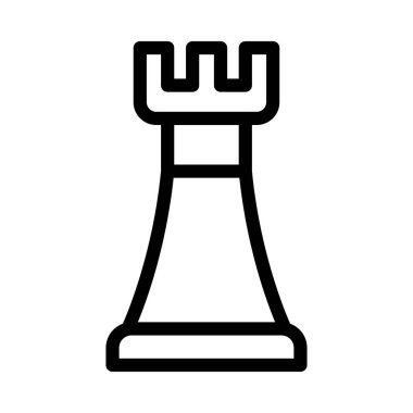 strateji vektörü ince çizgi simgesi