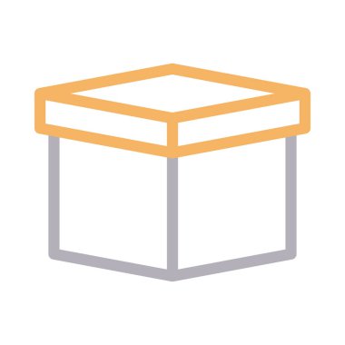 parsel vektör renk çizgisi simgesi