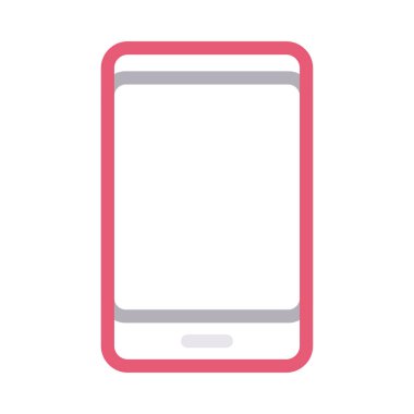 telefon vektörü renk çizgisi simgesi