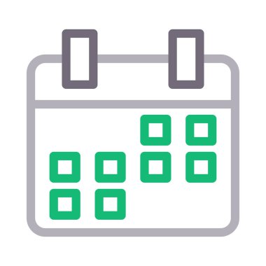 tarih vektör renk çizgisi simgesi