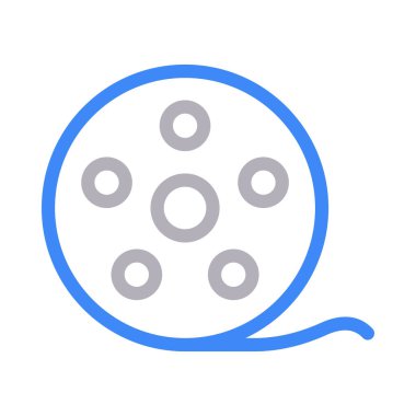 kamera vektörü renk çizgisi simgesi